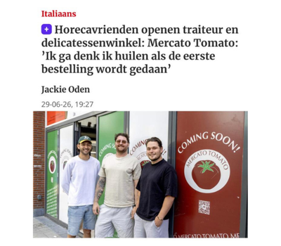 Haarlems Dagblad over Mercato Tomato