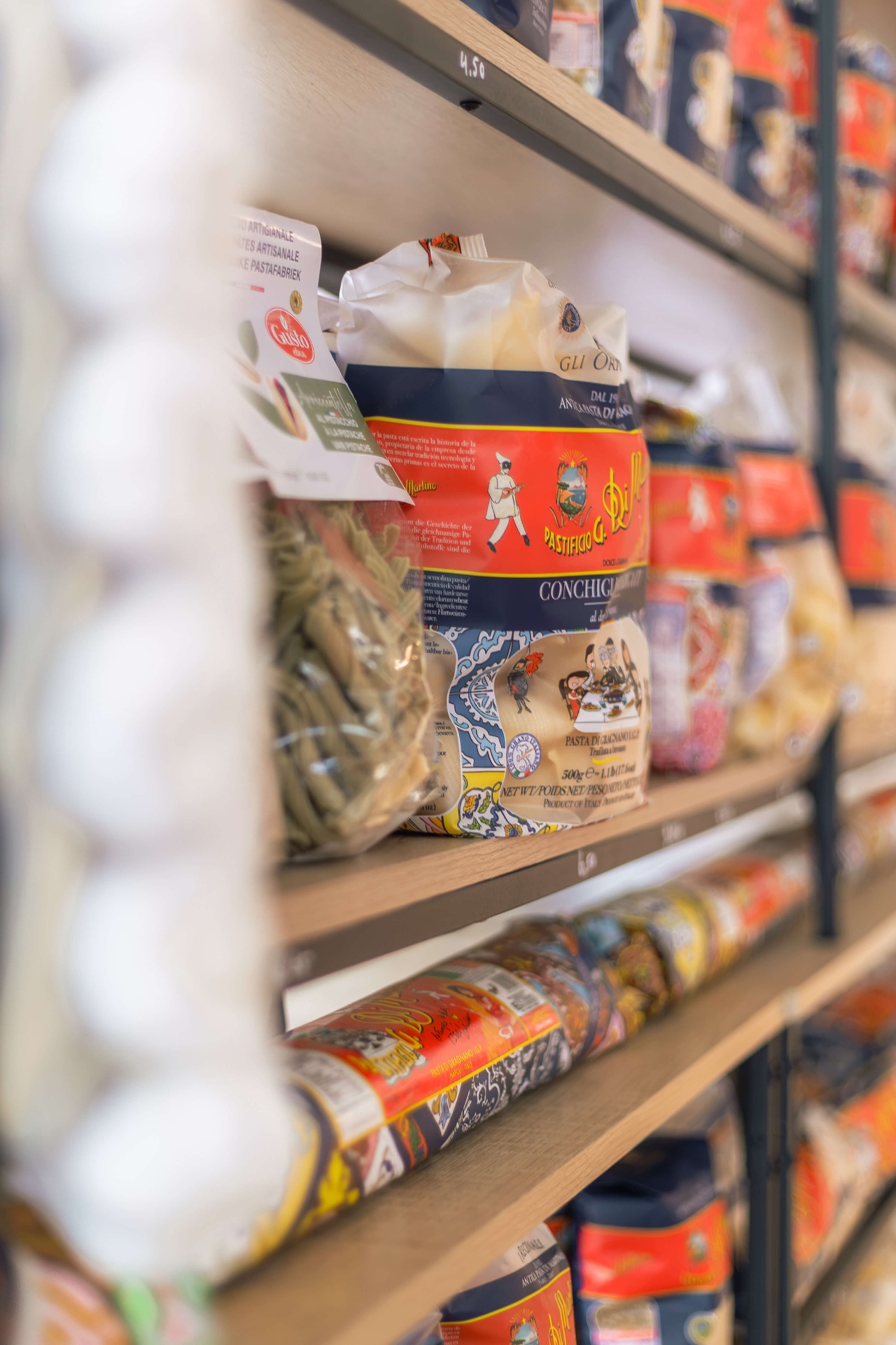 Italiaanse pasta uit Gragnano op de winkelschappen